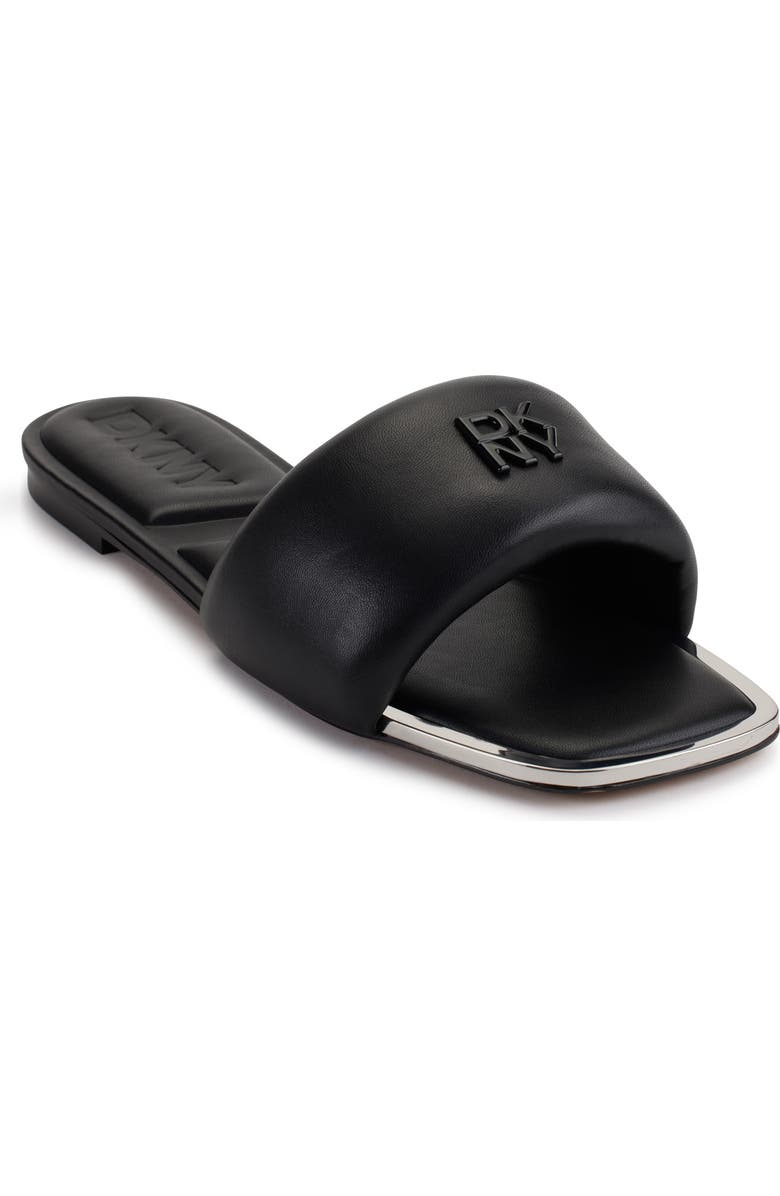 DKNY Slide Sandal, Main, color, Black