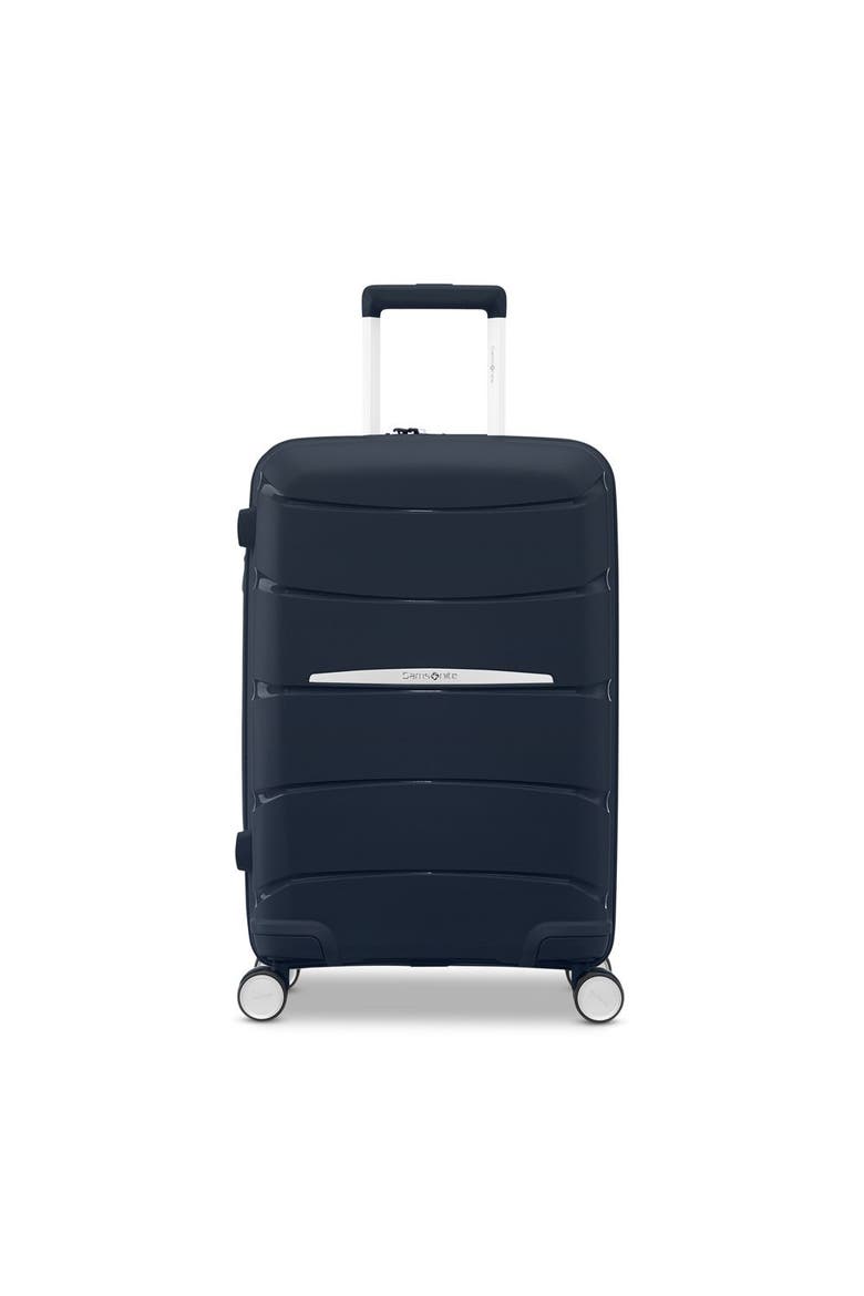 Outline Pro 21" Carry On Spinner Luggage, Main, color, Midnight Blue