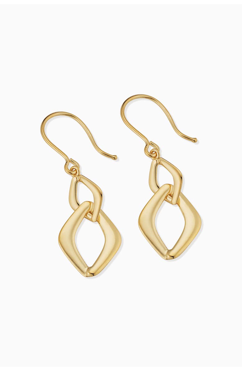 Oradina 14K Yellow Gold Dream Link Drop Earrings, Alternate, color, 