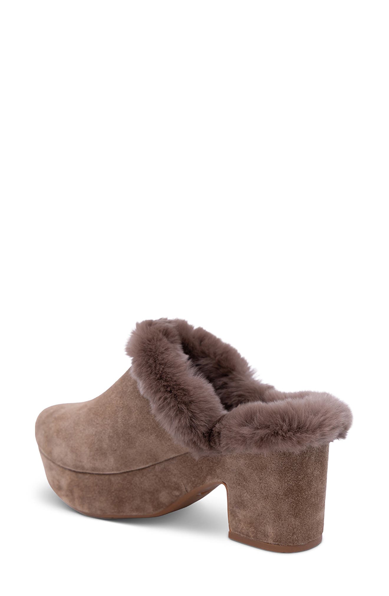 Chocolat Blu Grand Genuine Shearling Platform Clog (Women) | Nordstrom