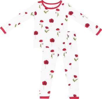 Kids' Cloud Poppies Fitted Two-Piece Pajamas