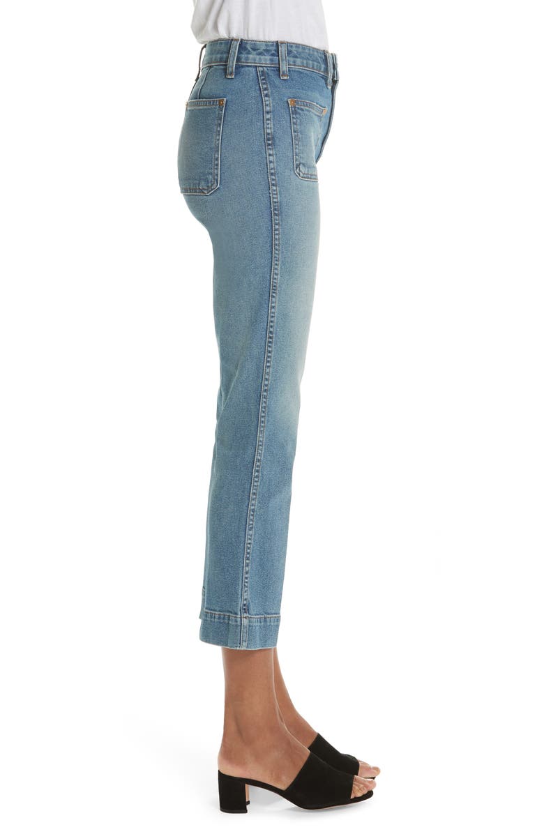 Khaite Raquel Crop Flare Jeans, Alternate, color,