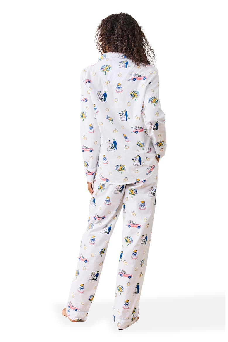 Long PJ Set, Alternate, color, Cloud