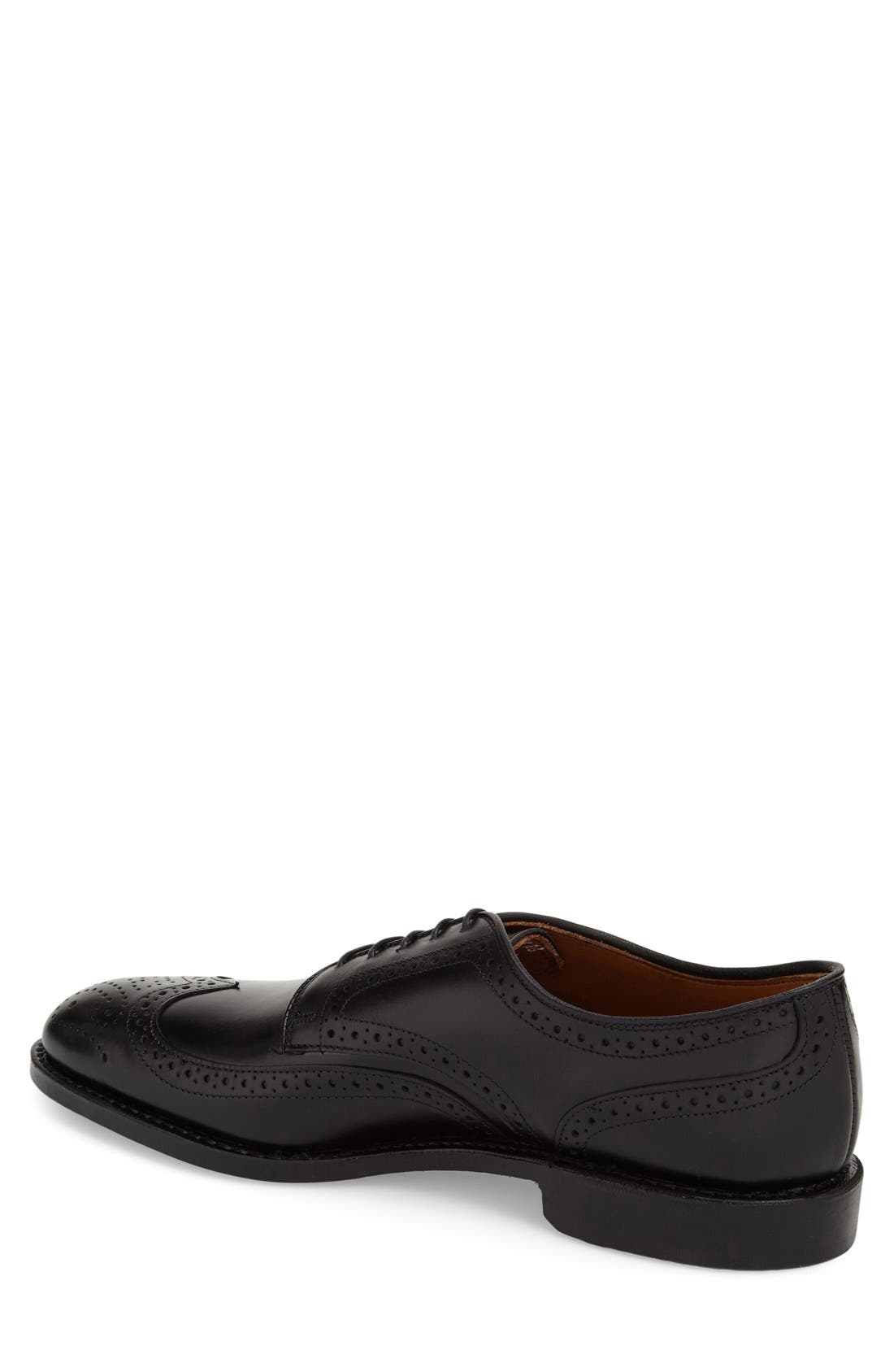 'Madison Park' Wingtip, Alternate, color, BLACK LEATHER