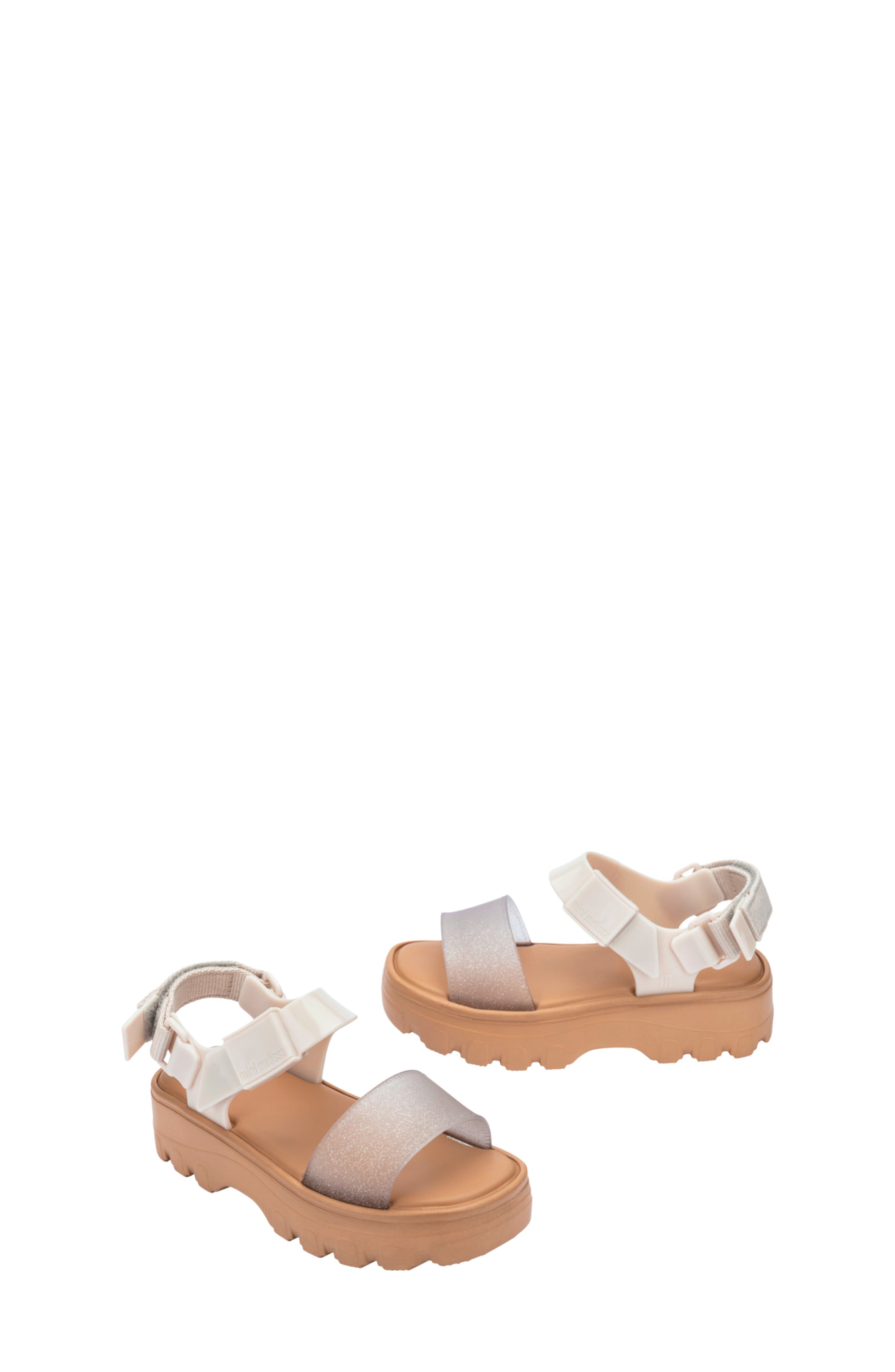 Kids' Kick Off Platform Sandal, Alternate, color, BEIGE