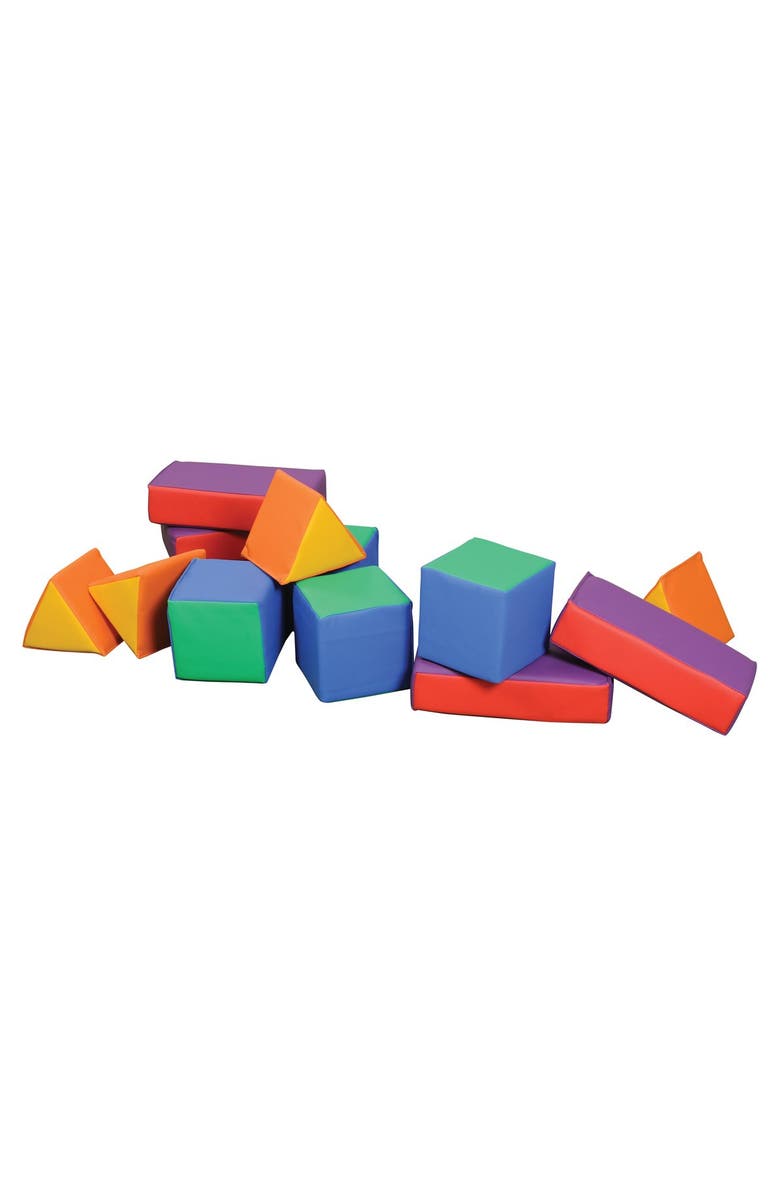 Kaplan Early Learning Company Primary Soft Shapes - 12 Pieces, Alternate, color, Multicolor