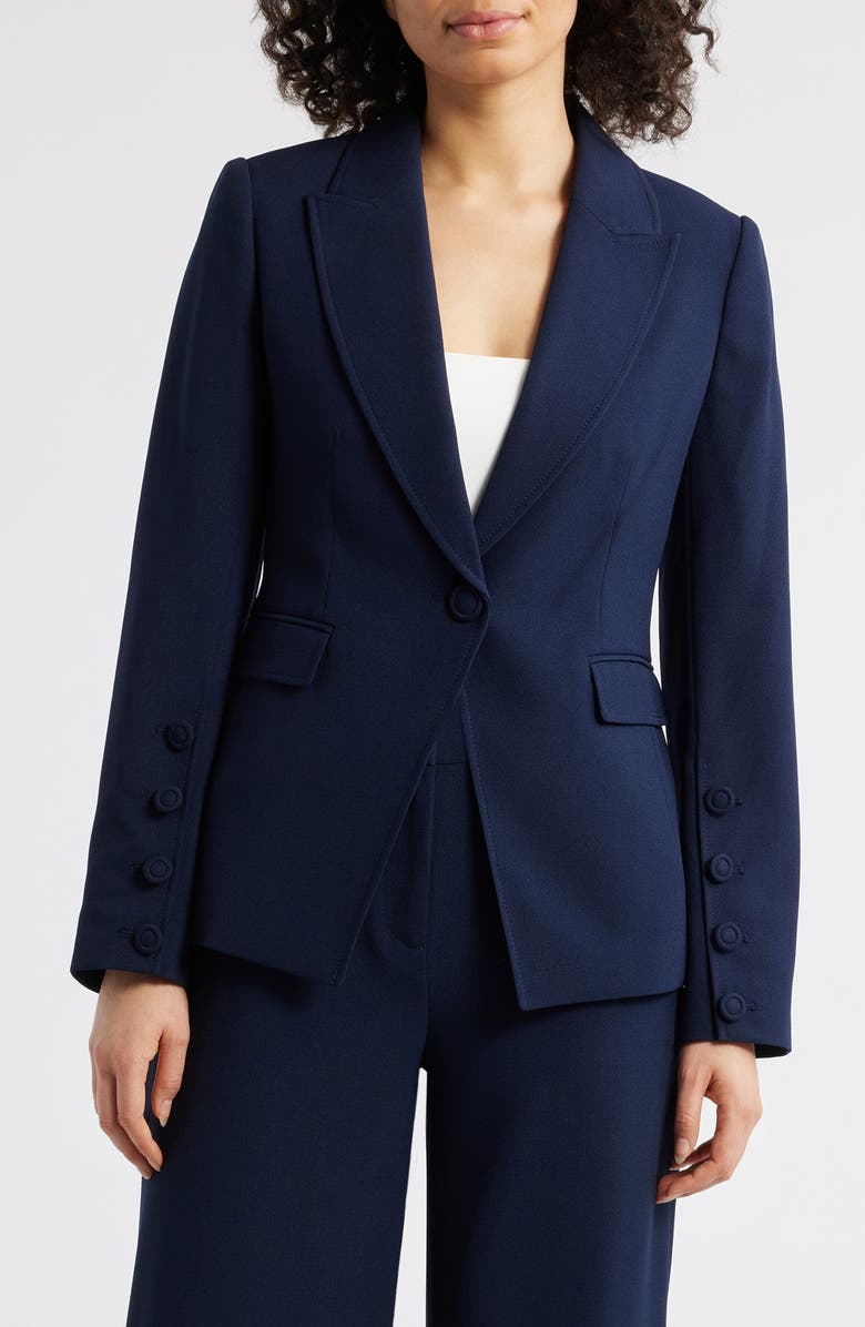 Tahari ASL One-Button Blazer, Main, color,