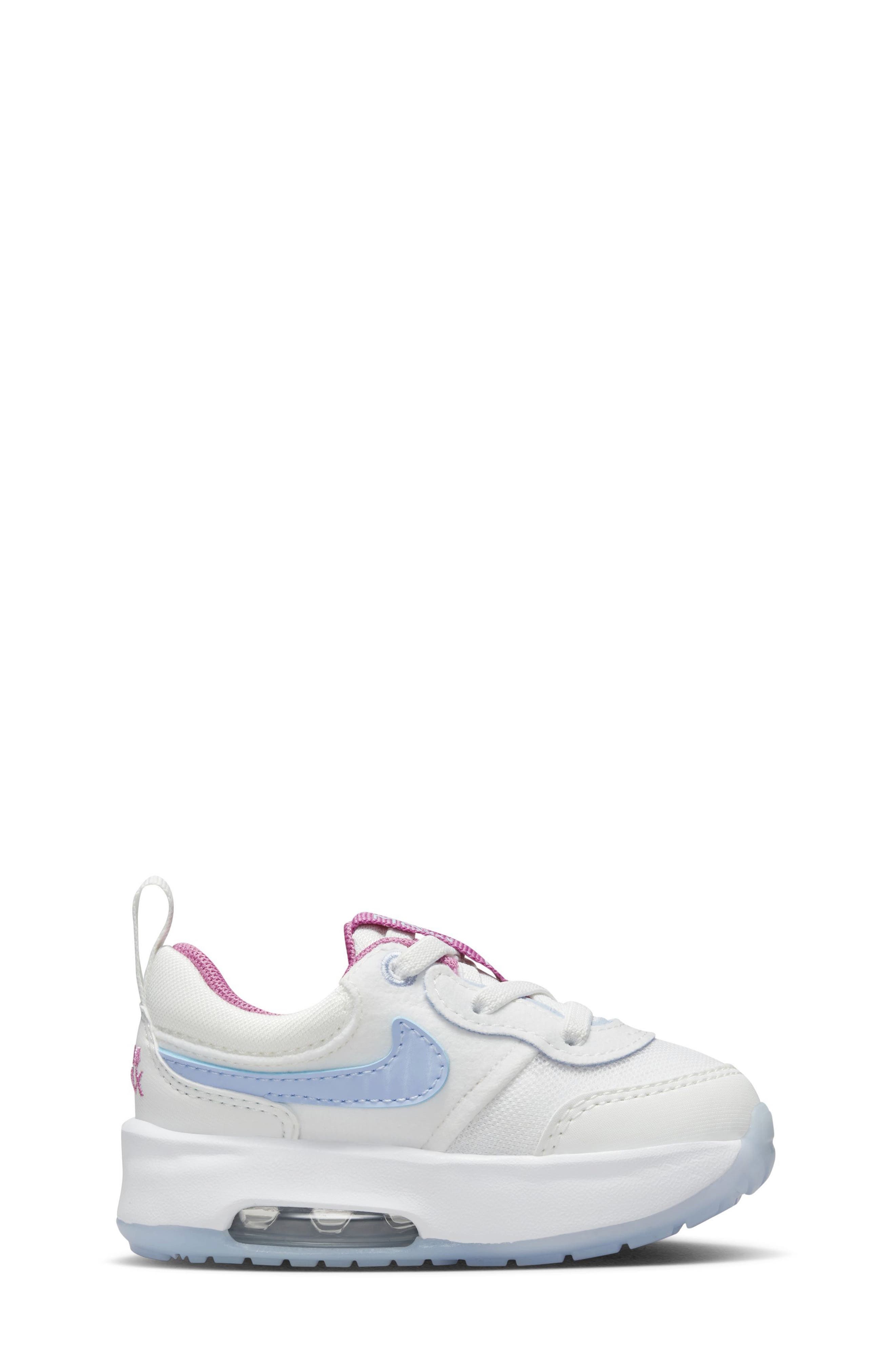 Kids' Air Max Motif Sneaker, Alternate, color, WHITE/ FUCHSIA/ WHITE/ BLUE
