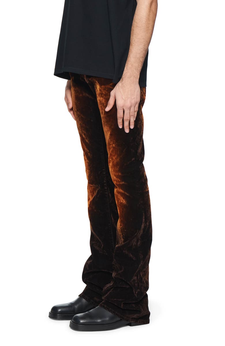 PURPLE BRAND Super Stack Flare Velvet Pants, Alternate, color, Brown