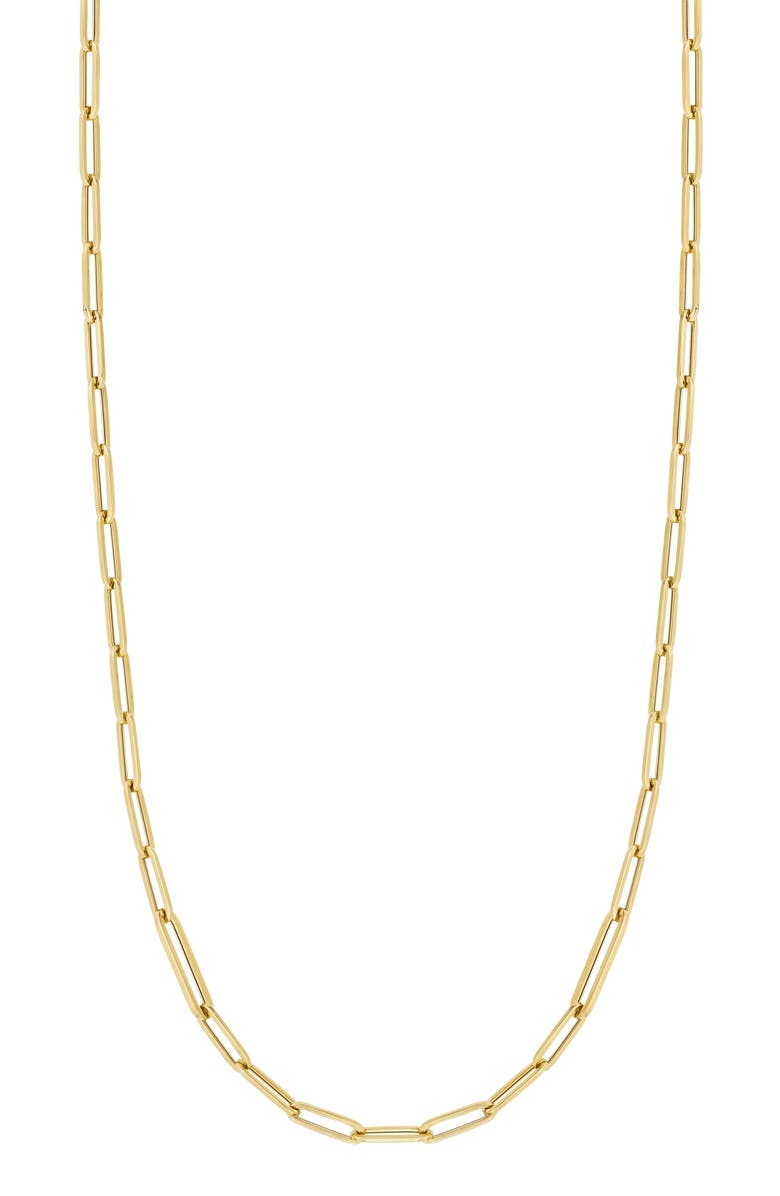 Roberto Coin Thick Paper Clip Chain Necklace, Main, color, Yg