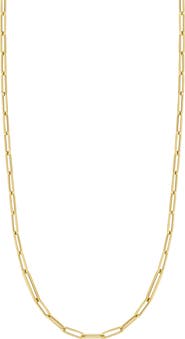 Roberto Coin Thick Paper Clip Chain Necklace