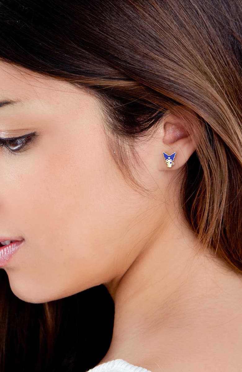 Jacmel x Sanrio Kuromi<sup>®</sup> Stud Earrings, Alternate, color,