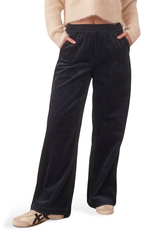 Marine Layer Allison Cotton Corduroy Pants in Sky Captain 