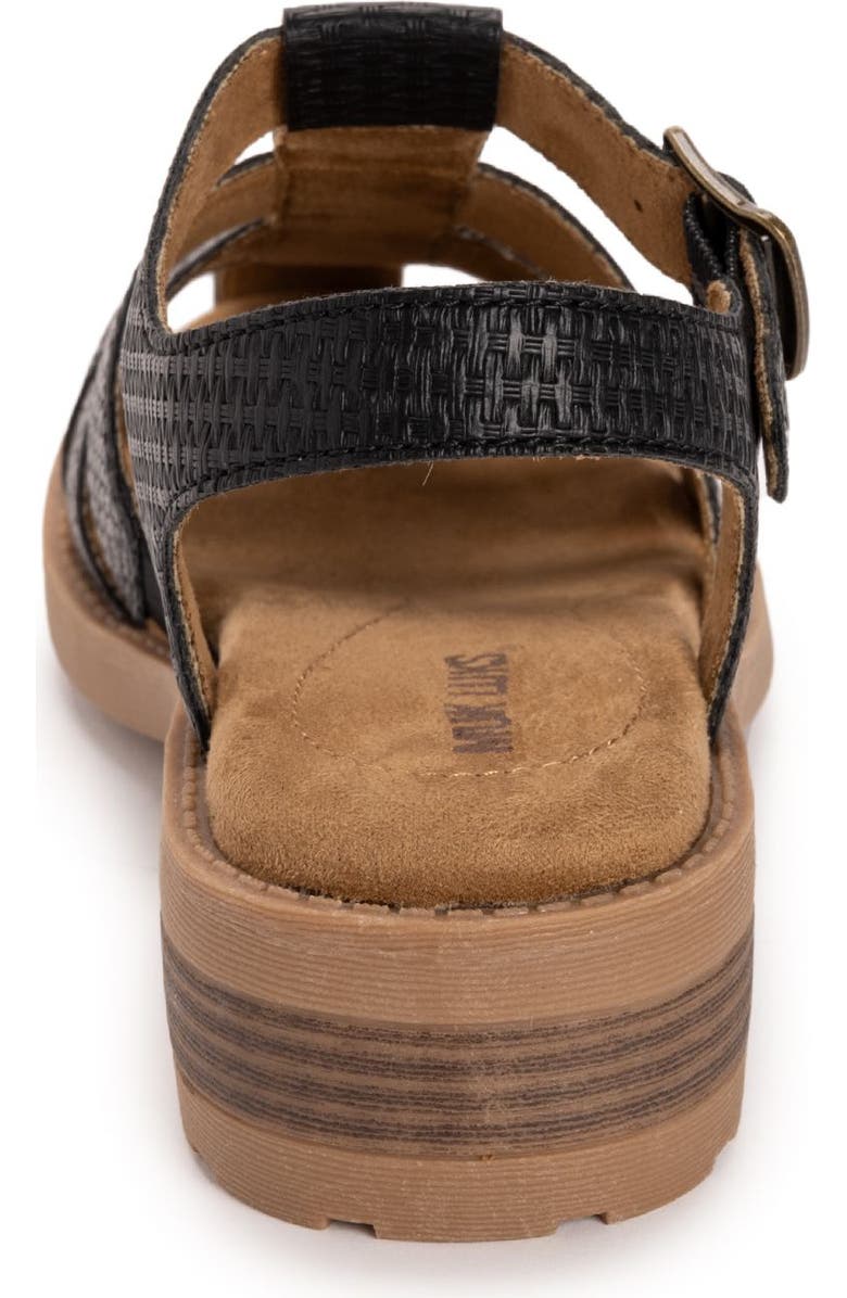 MUK LUKS Women's Vanilla Fisherman Sandal, Alternate, color, Black