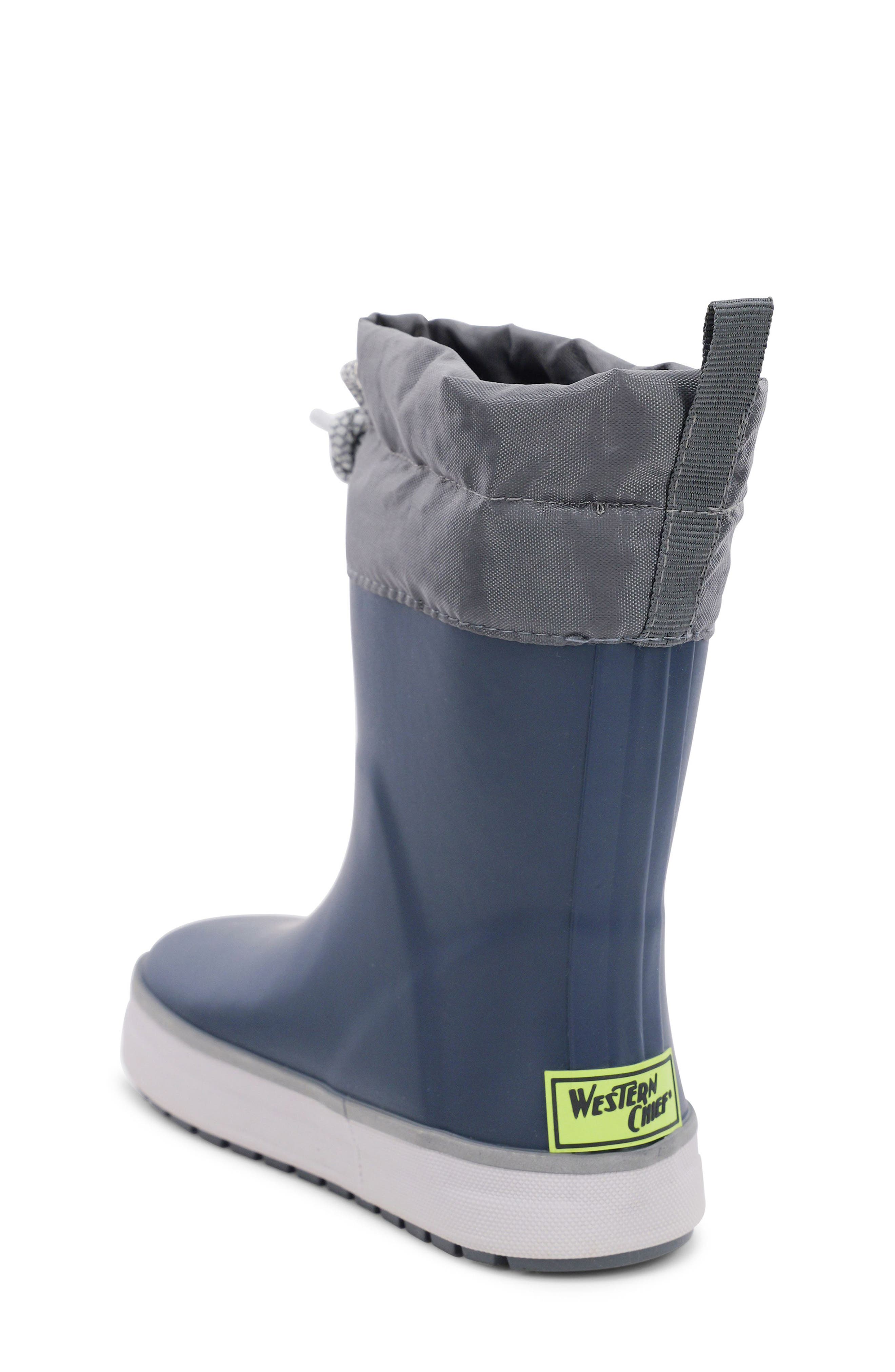 Western Chief The Element Waterproof Rain Boot, Alternate, color, Navy