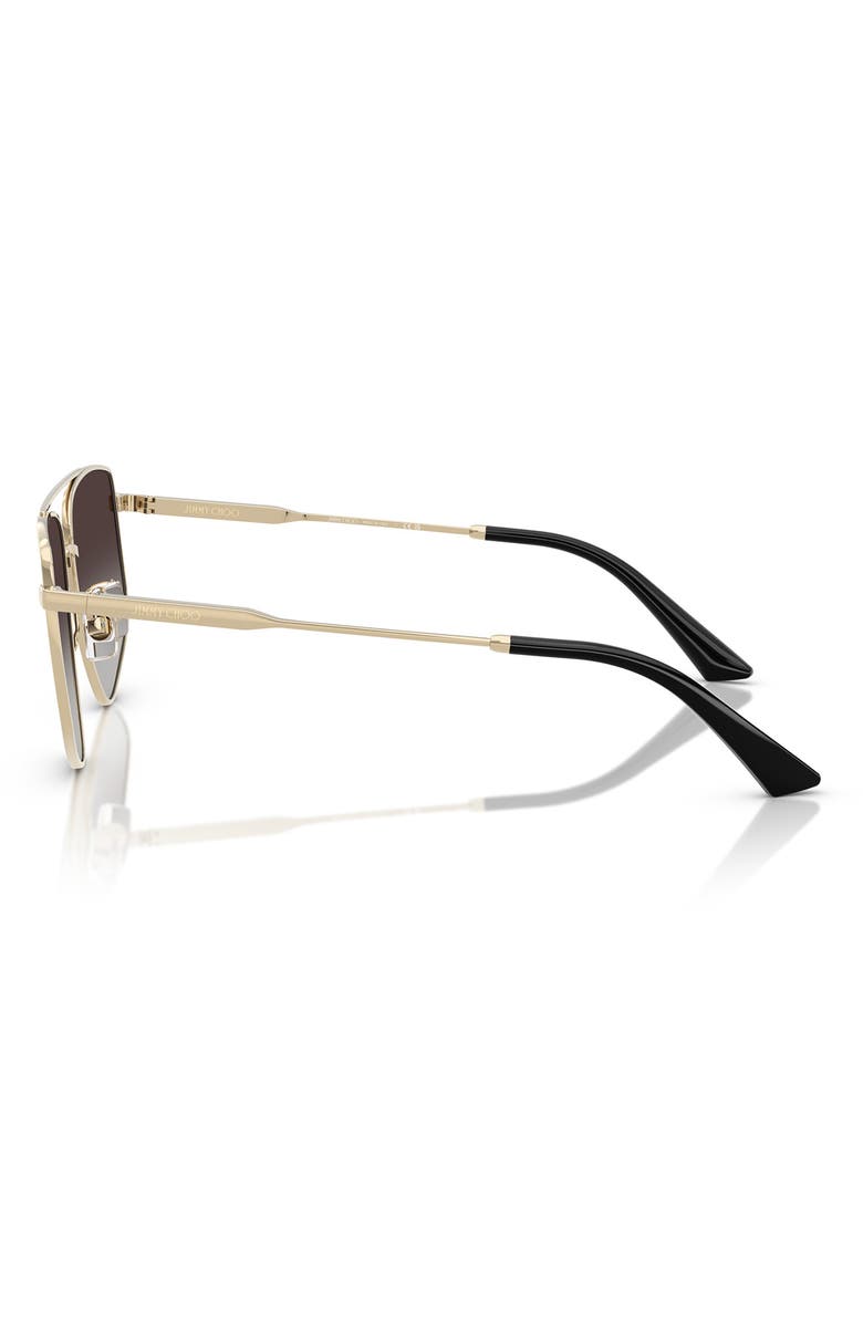 Jimmy Choo 58mm Pilot Sunglasses, Alternate, color, Grey Flash