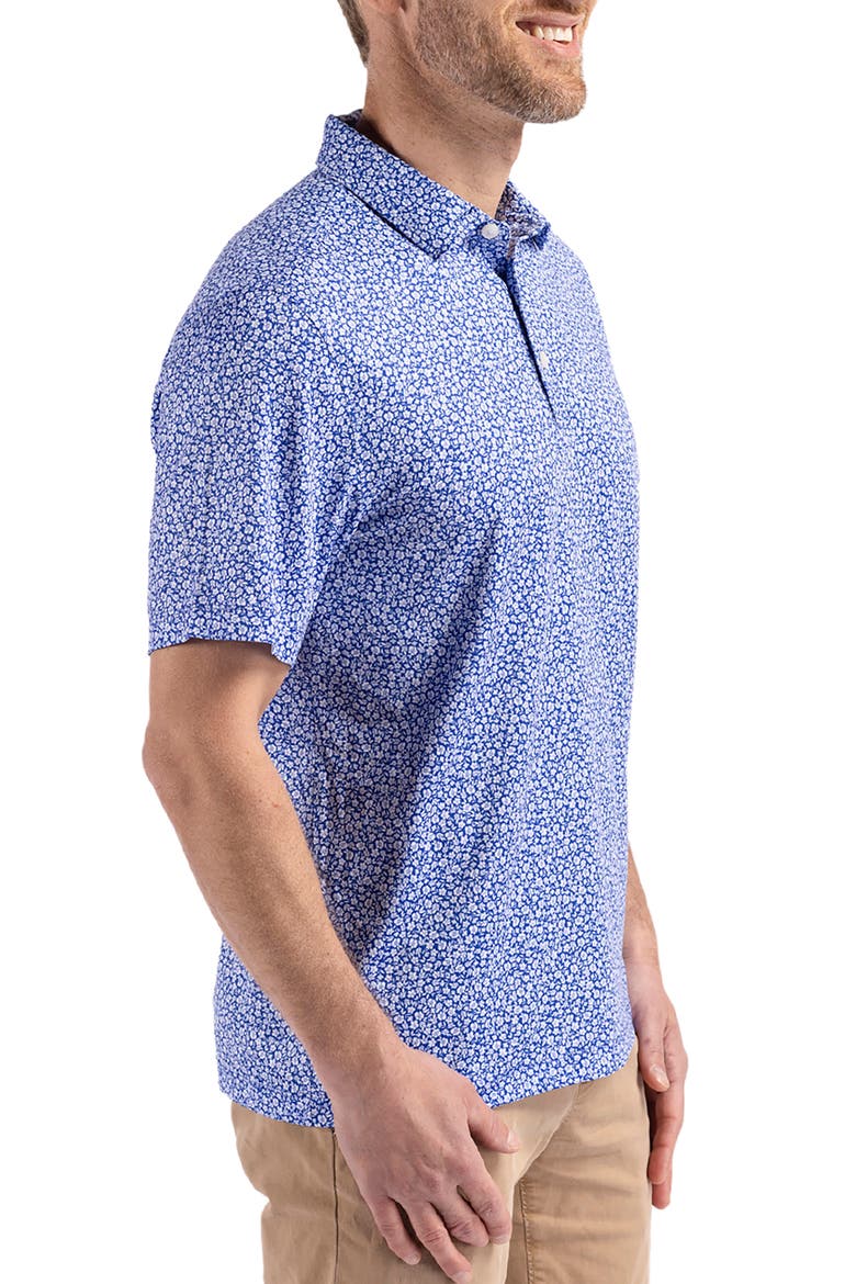 Pike Flora Print Polo, Alternate, color, CHELAN