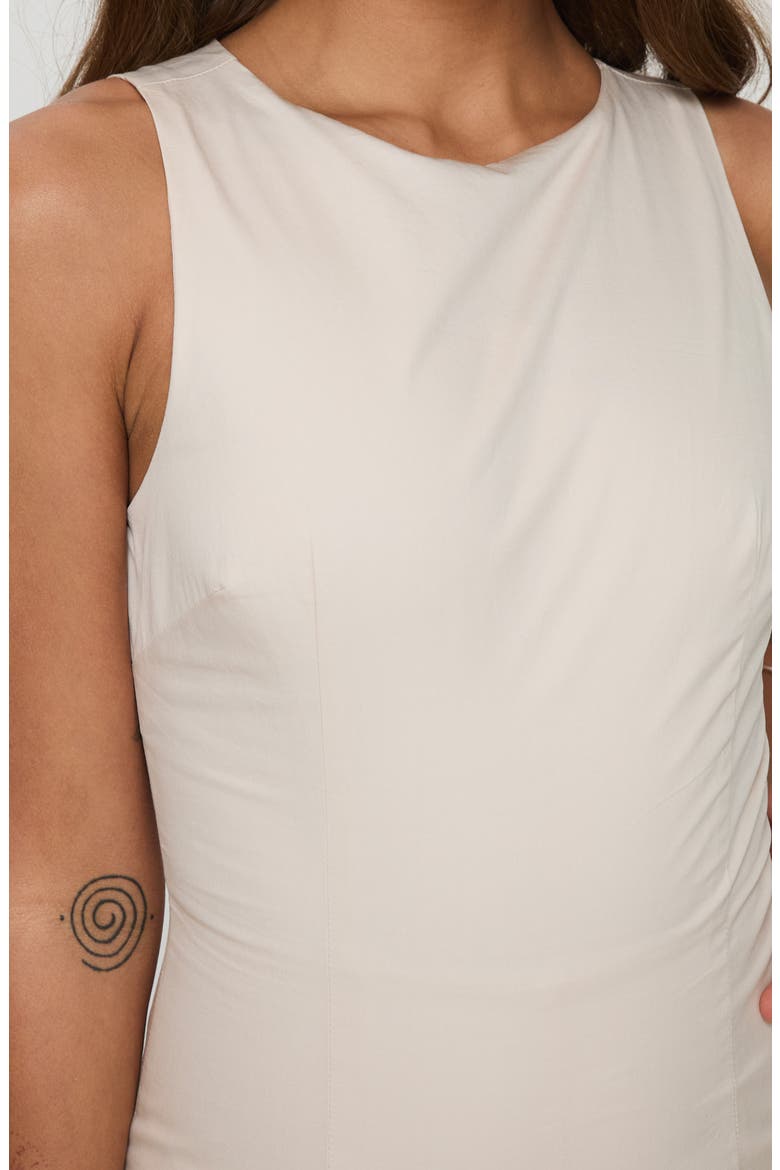 Yumiko Skirted Organic Cotton Romper, Alternate, color, CREAM