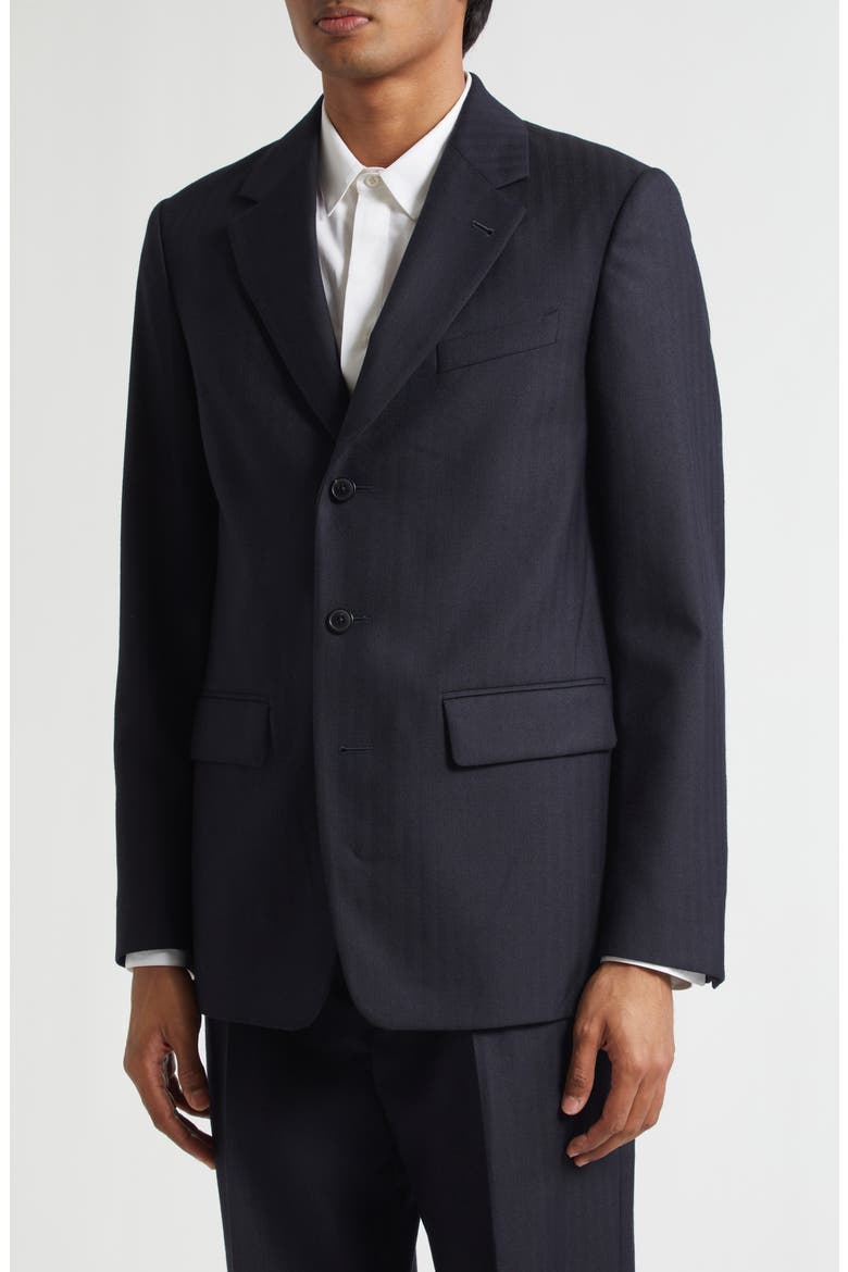 Kiel Tonal Stripe Wool Suit, Alternate, color, NAVY