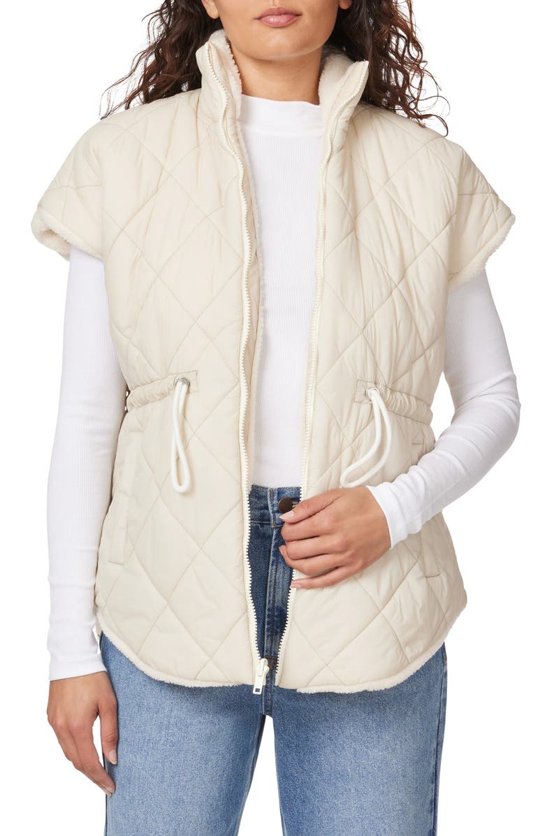 Kensie Reversible Fleece Quilted Vest, Alternate, color,