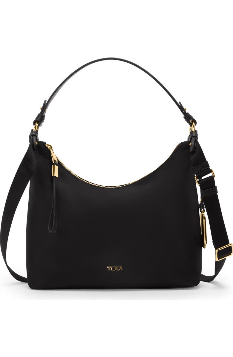 TUMI Asbury Shoulder/Crossbody Bag, Main, color, Black/ Gold