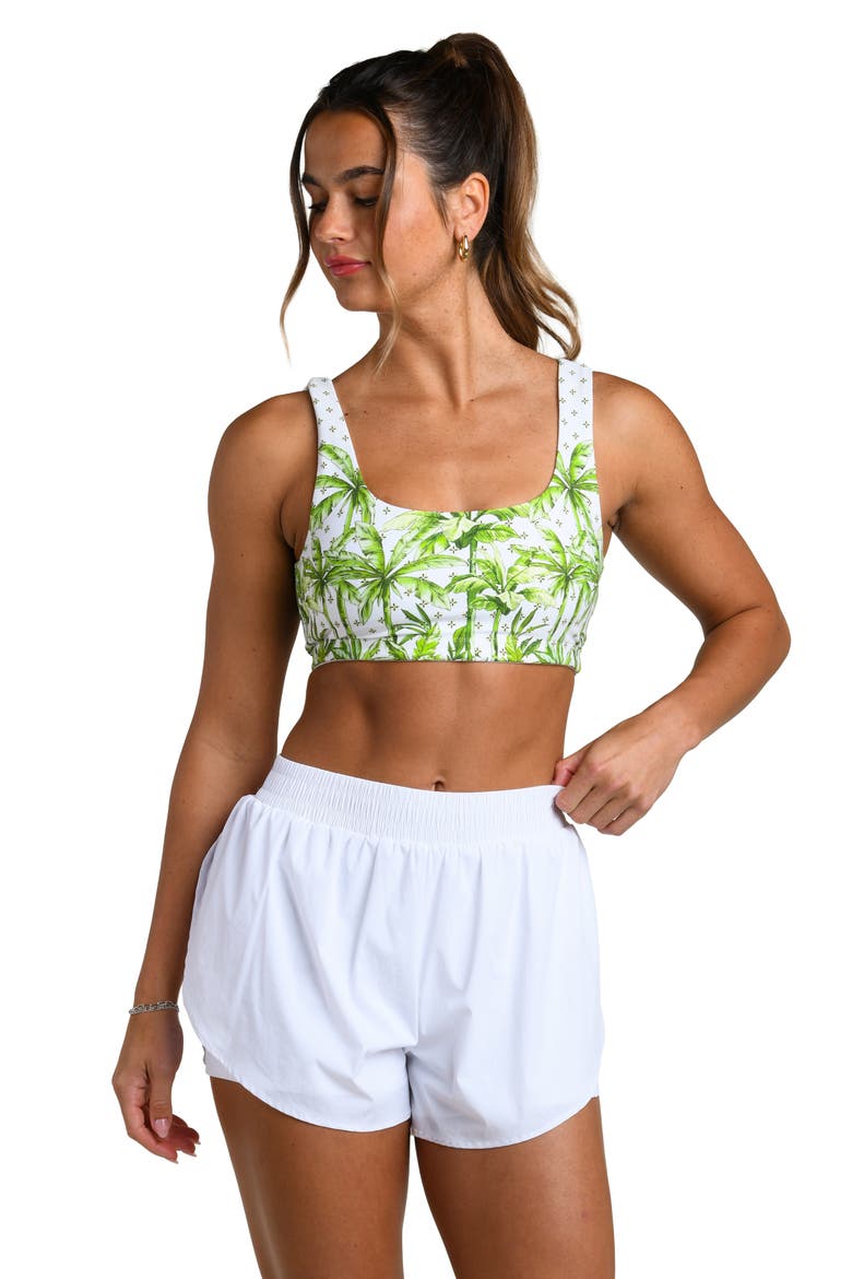 Club Palm Sports Bra, Alternate, color, LIME