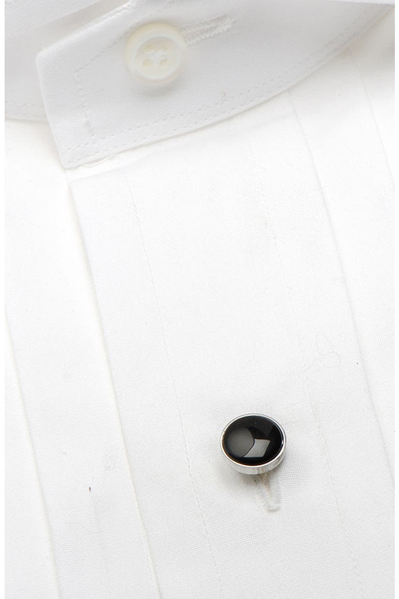 Onyx Studs Set, Alternate, color, BLACK