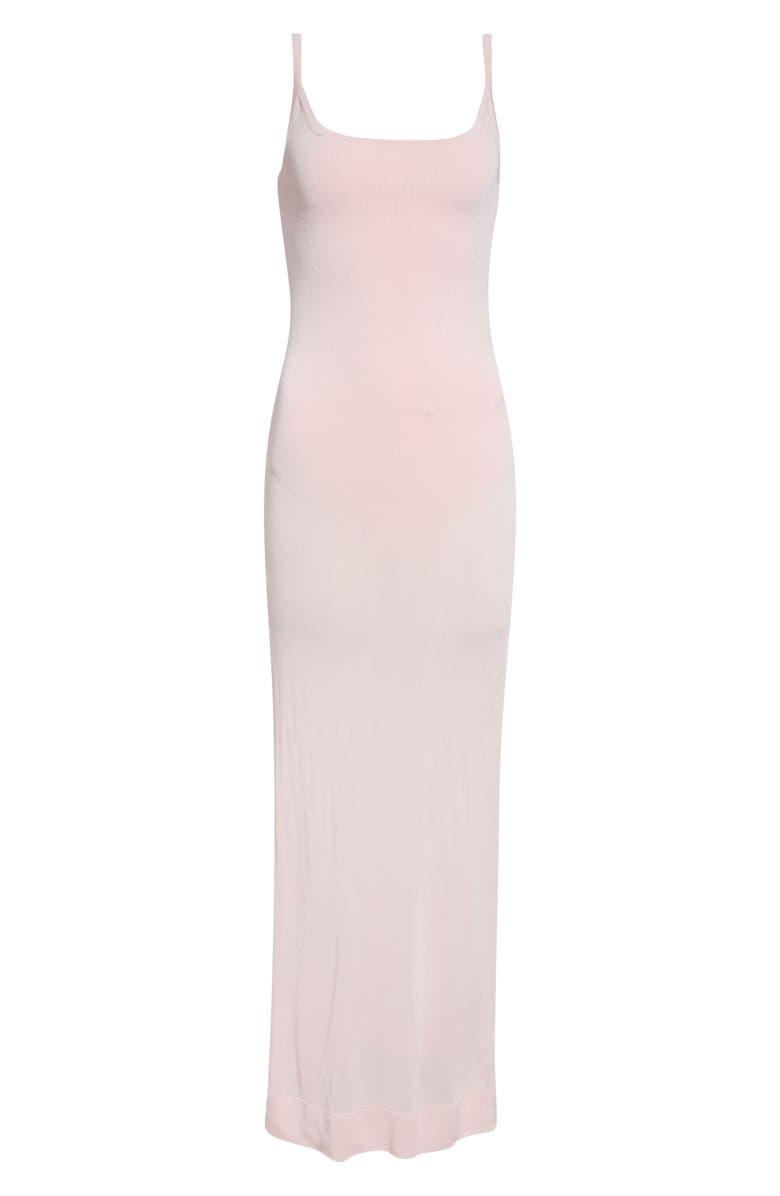 Jacquemus Nodo Bodysuit Maxi Sweater Dress, Main, color, Light Pink