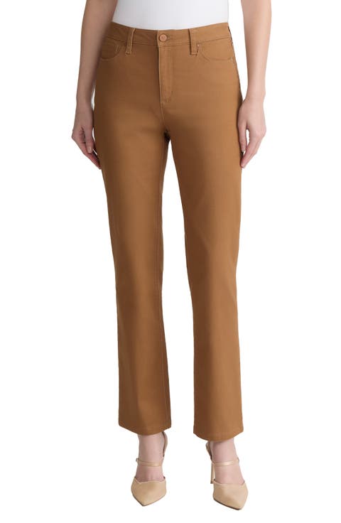 women's petite dark brown dress pants Petite Call It Even Wide Leg Dress Pants