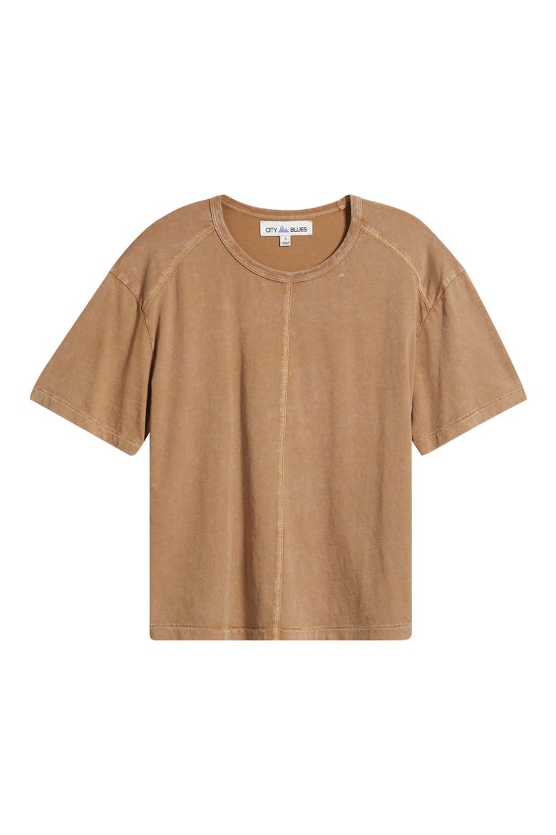 Acid Wash T-Shirt, Alternate, color, BURLAP