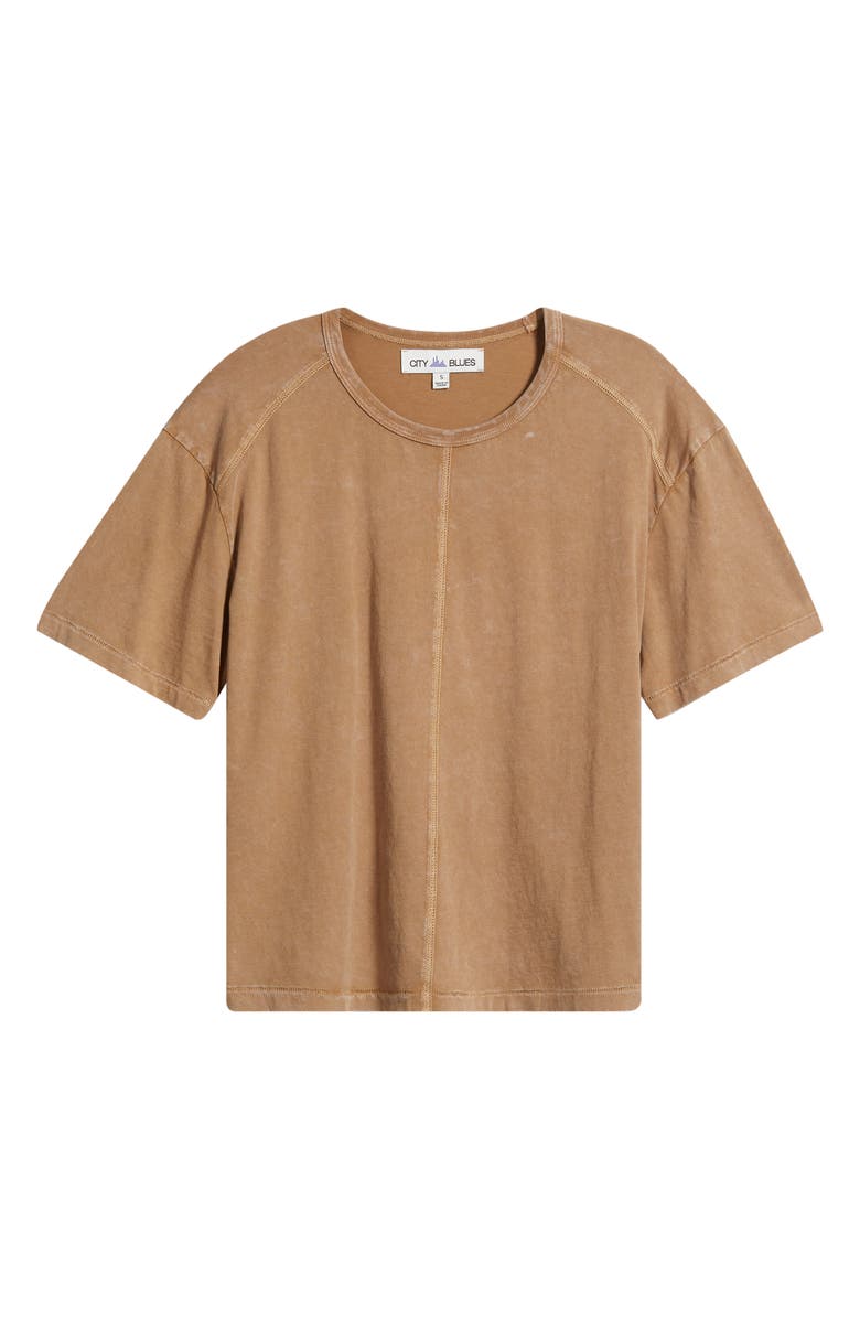 CITY BLUES Acid Wash T-Shirt, Main, color, Burlap