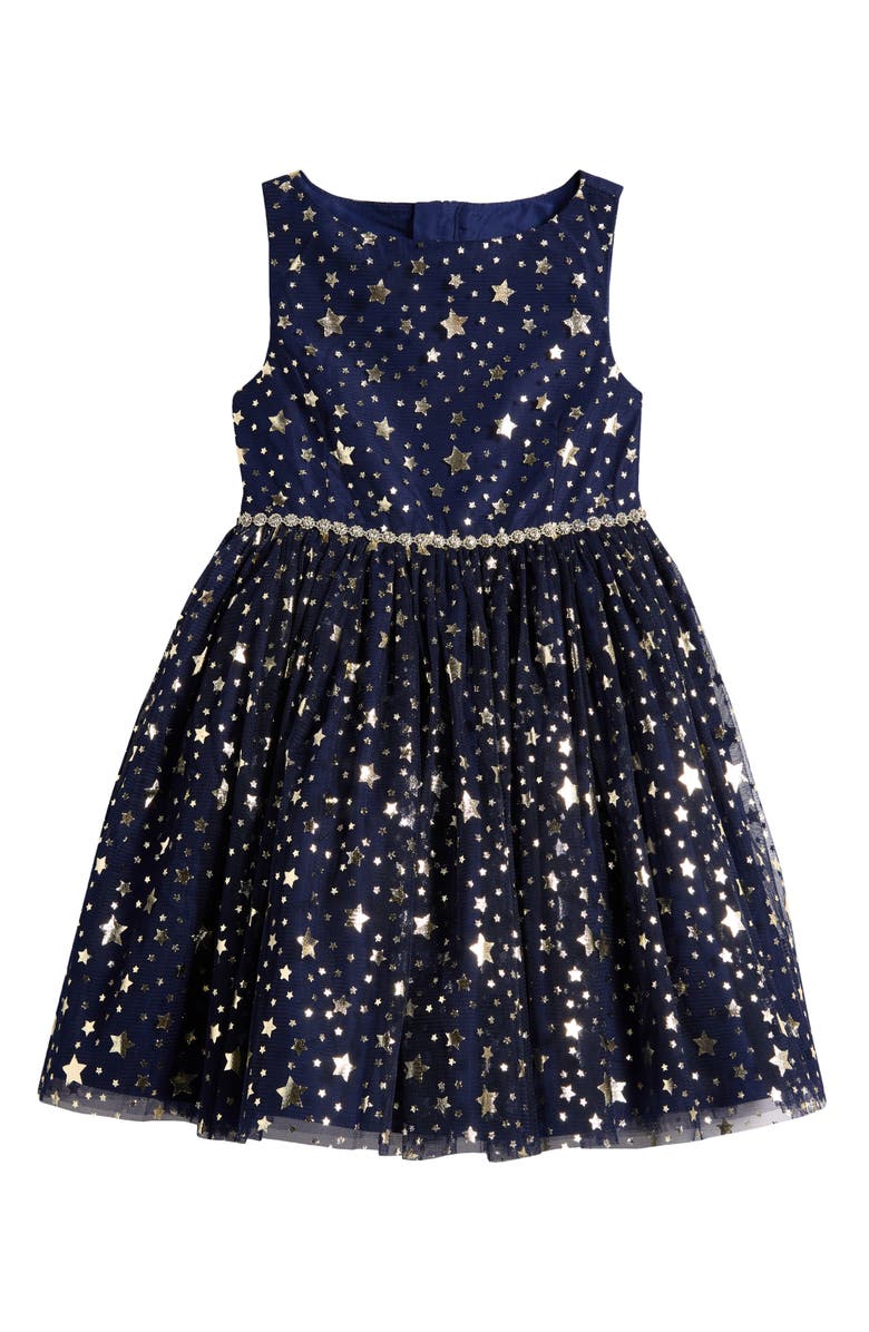 Pippa & Julie Kids' Nova Iconic Star Tulle Dress, Main, color,