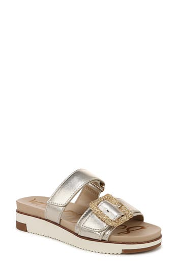 Sam Edelman Adrianna Slide Sandal Jute Leather In Brown