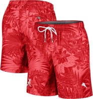 Tommy Bahama Men's Tommy Bahama Crimson Alabama Crimson Tide Santiago Palms Board Shorts