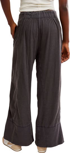 Days End Pull-On Linen Blend Wide Leg Pants