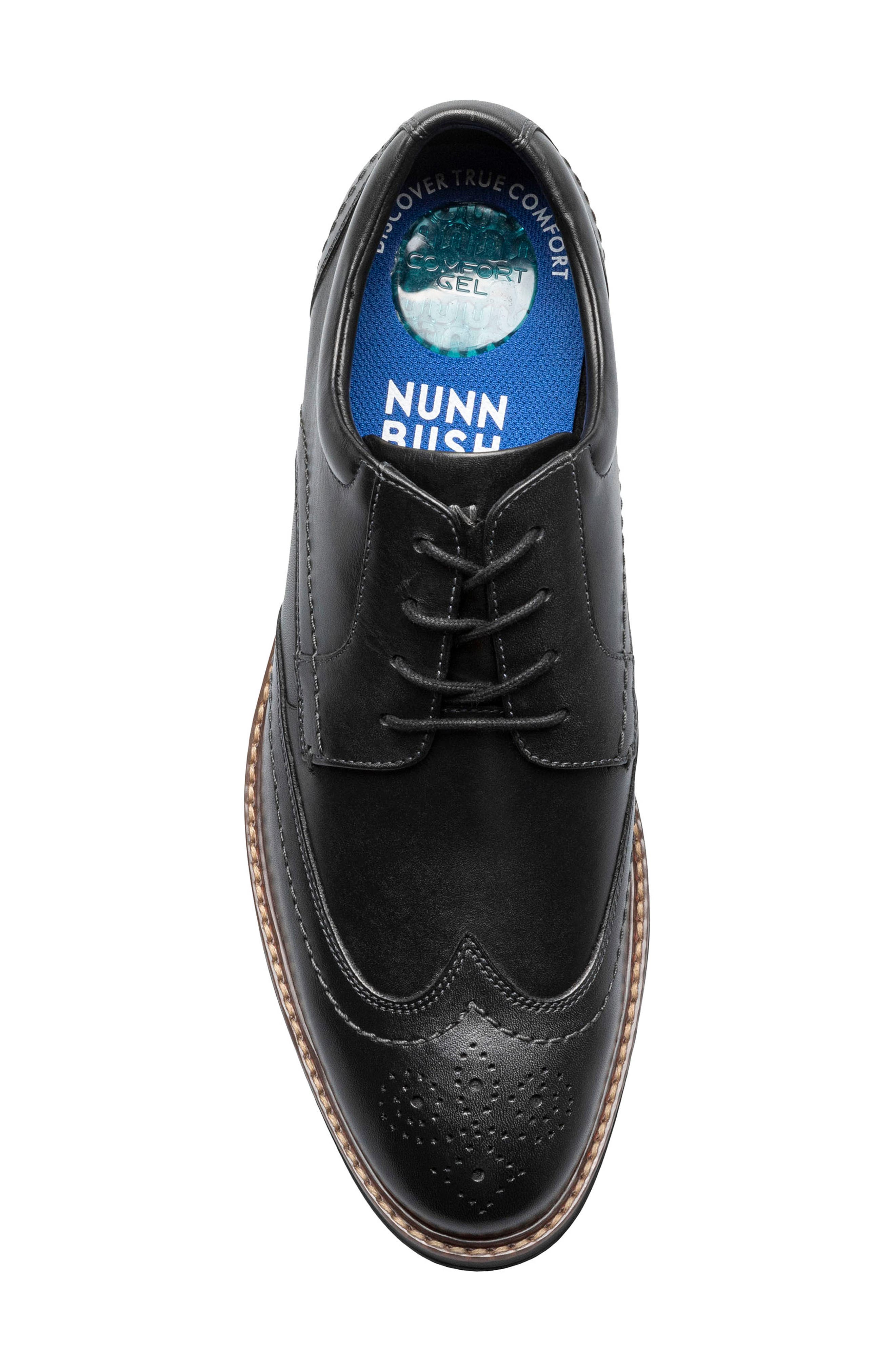 NUNN BUSH Calderone Wingtip Derby - Wide Width Available, Alternate, color, Black
