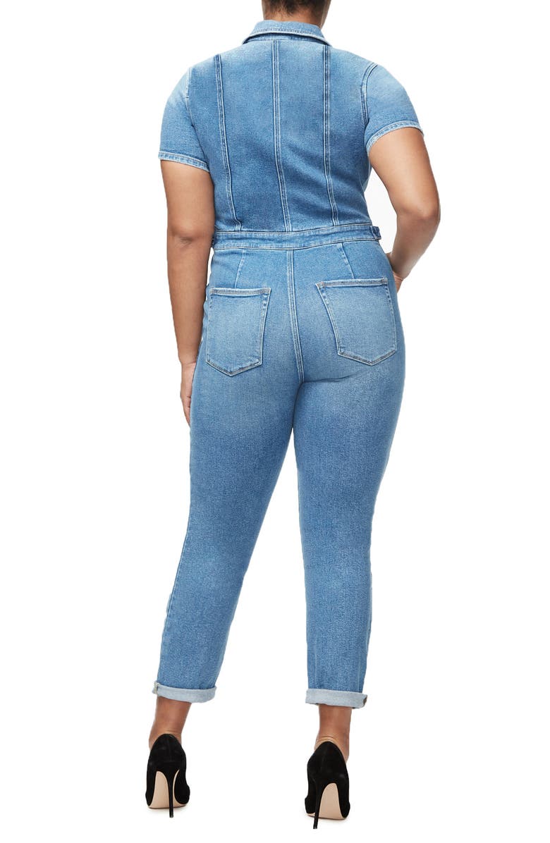 Good American Military Jumpsuit, Alternate, color, Blue