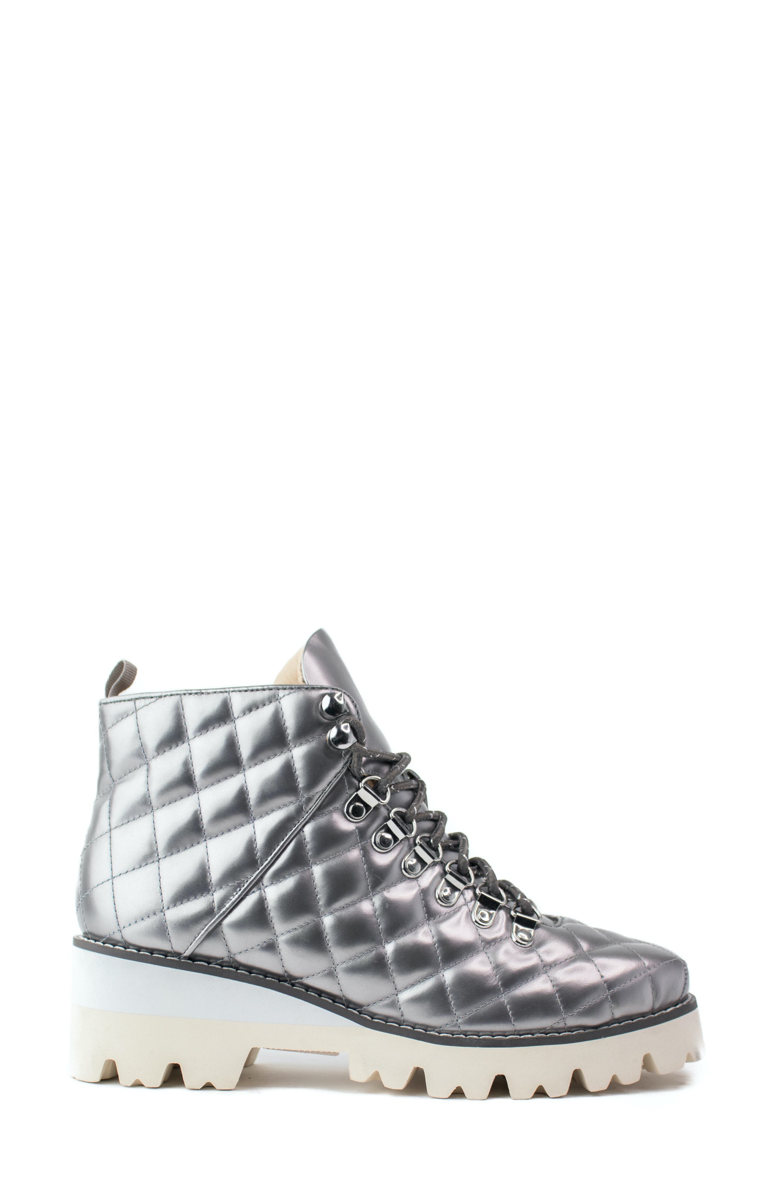 Heaven Lace-Up Boot, Alternate, color, ANTHRACITE GRAY FABRIC