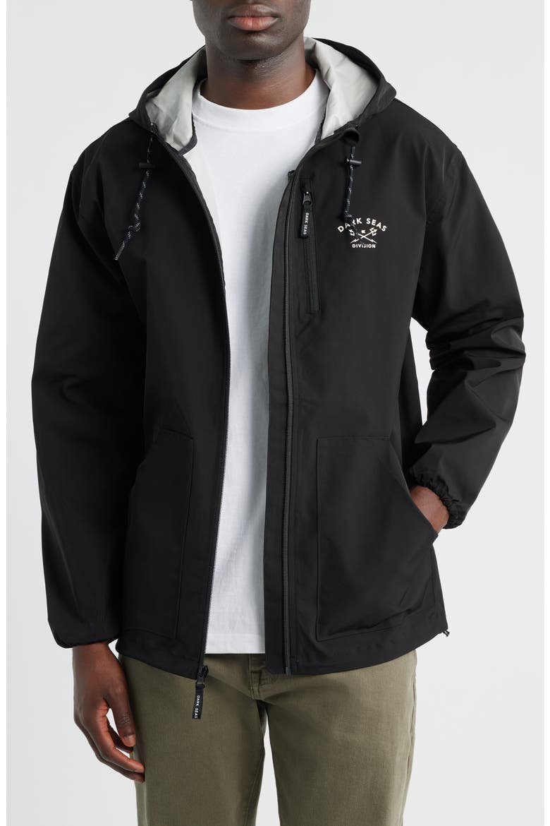 Port Water Repellent Windbreaker, Main, color, BLACK