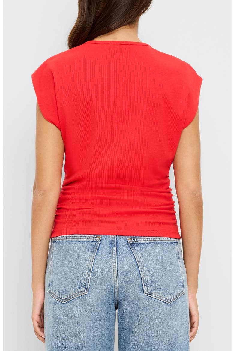 Joni Power Shoulder Rib Top, Alternate, color, SAMBA