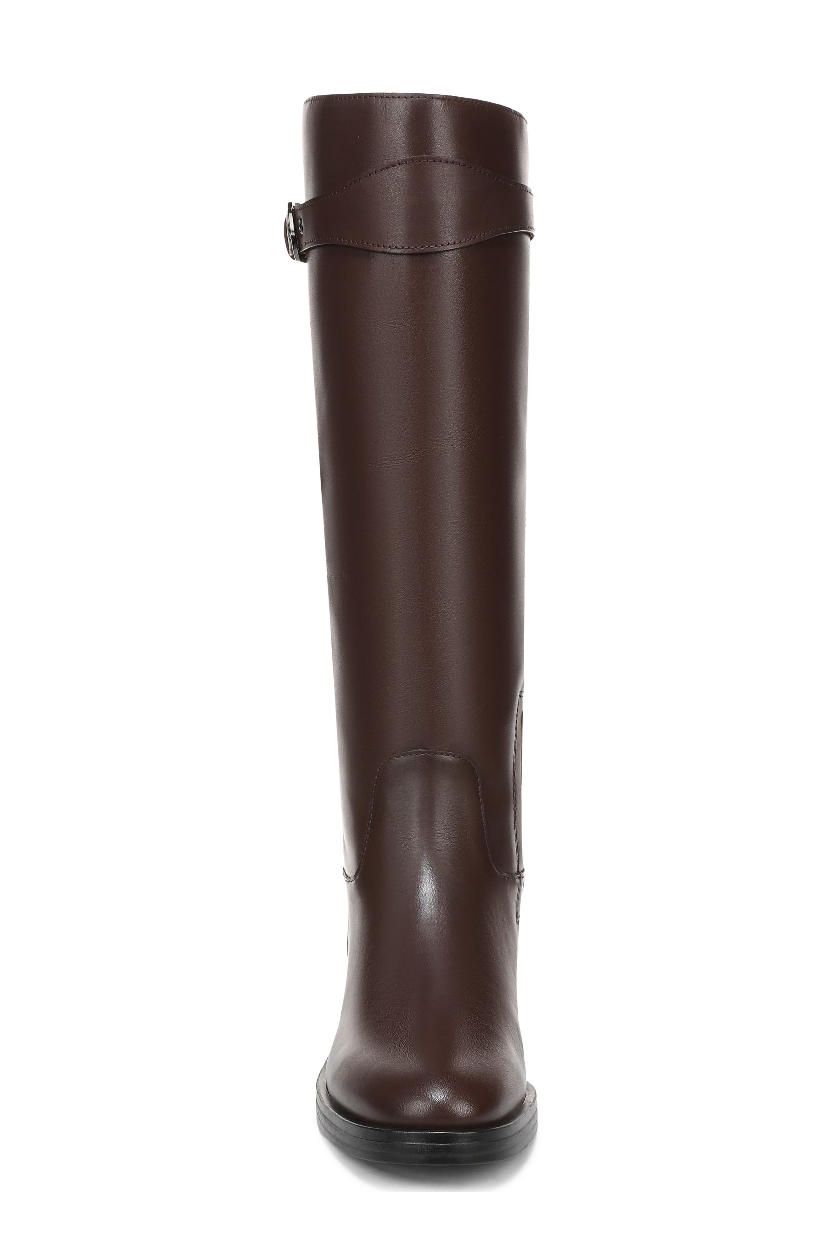 Marny Leather Knee High Boot, Alternate, color, BROWN CALF LEATHER
