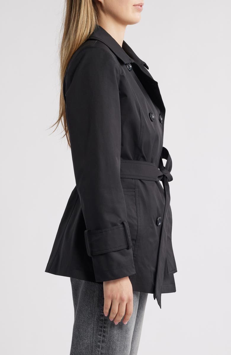 Sam Edelman Belted Trench Coat, Alternate, color, Black