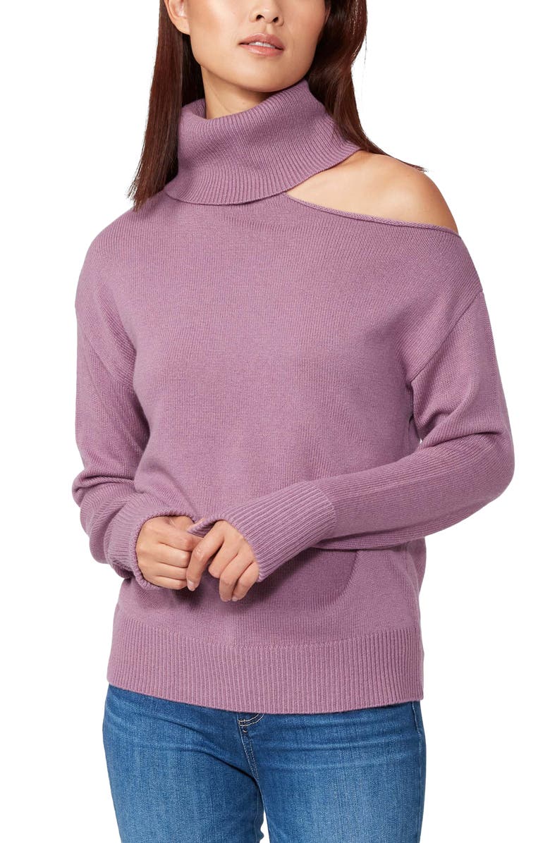PAIGE Raundi Shoulder Cutout Wool Blend Sweater, Main, color,