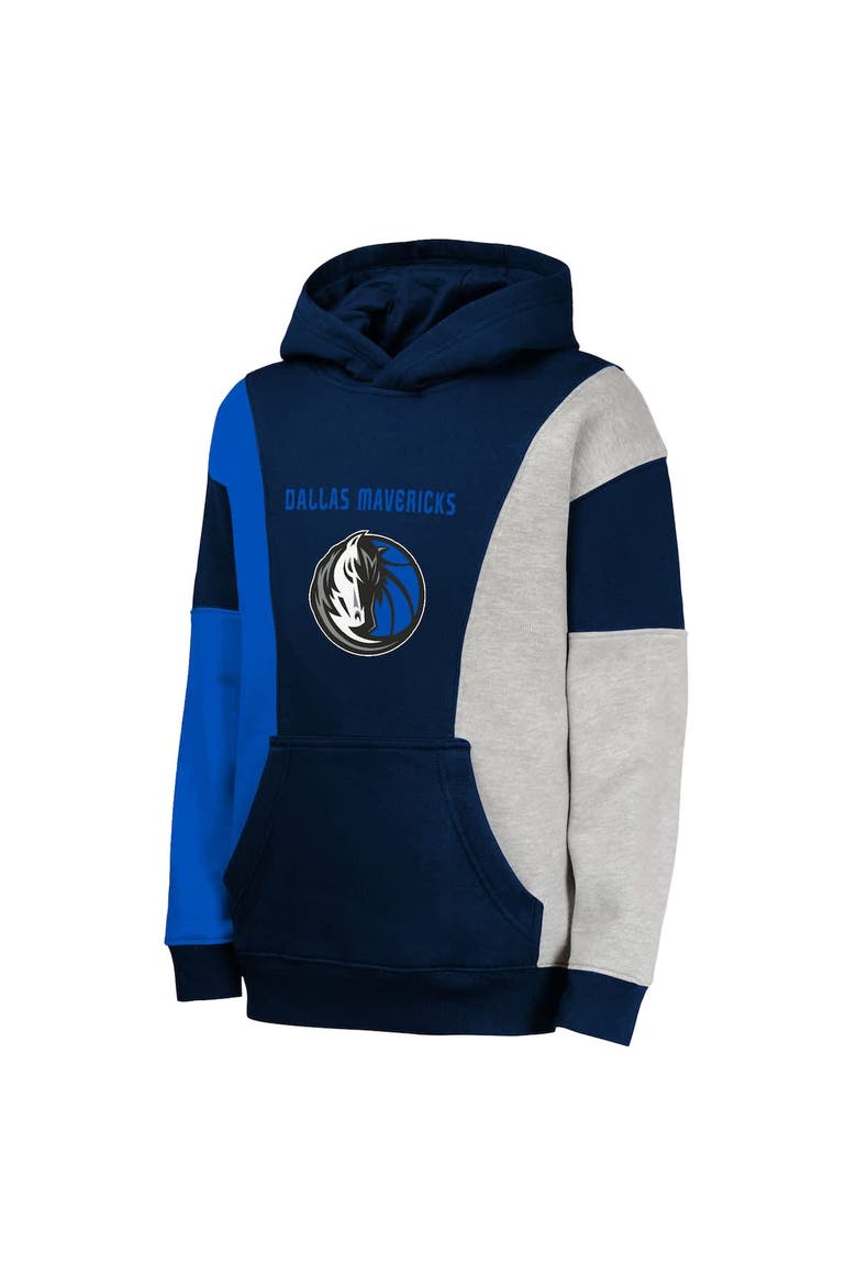 Youth  Navy Dallas Mavericks Ace In the Hole Pullover Hoodie, Alternate, color, Navy