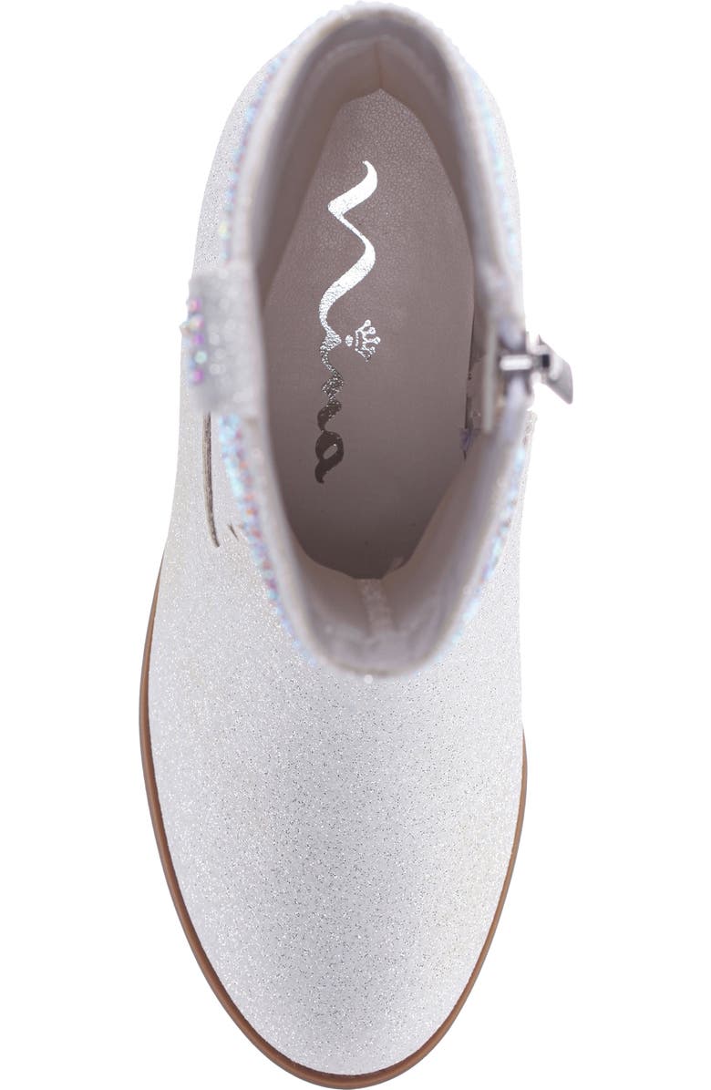 Nina Kids' Hawley Western Boot, Alternate, color, White Glitter Stones