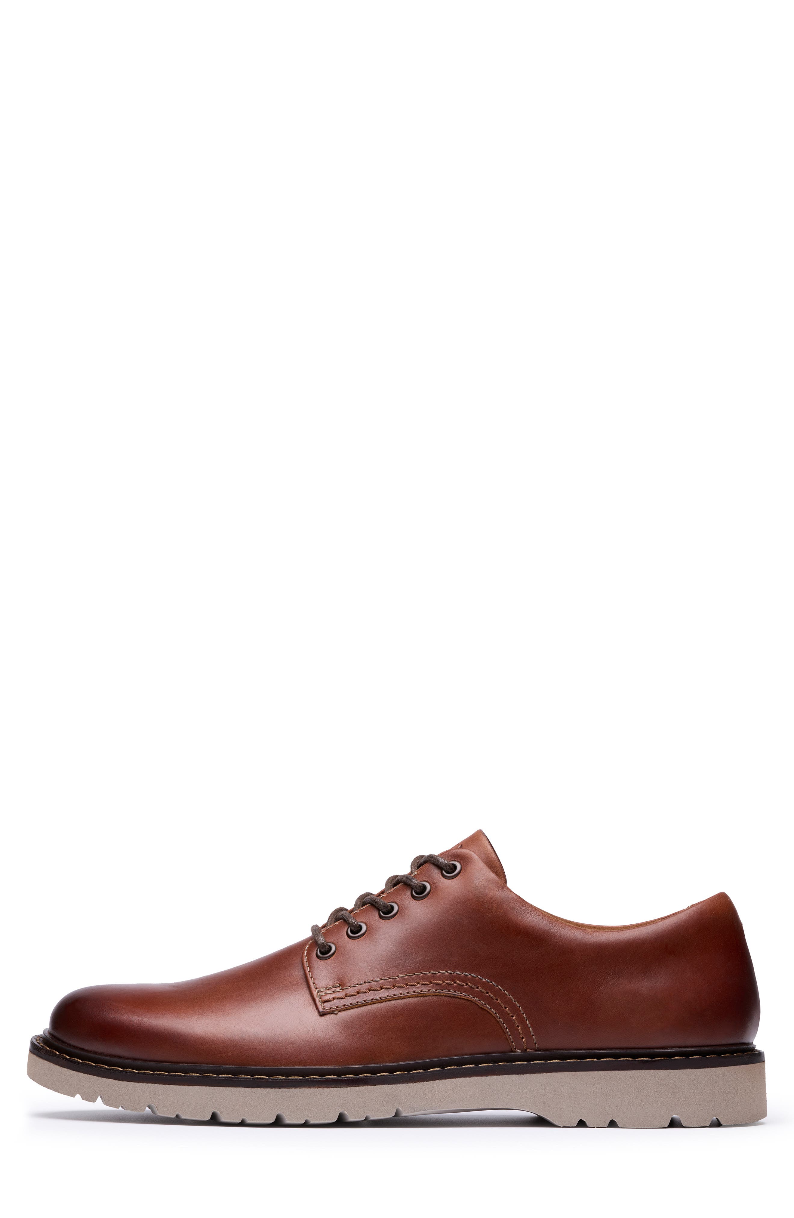 Clarks<sup>®</sup> Weltridge Plain Toe Derby, Alternate, color, Dark Tan Leather