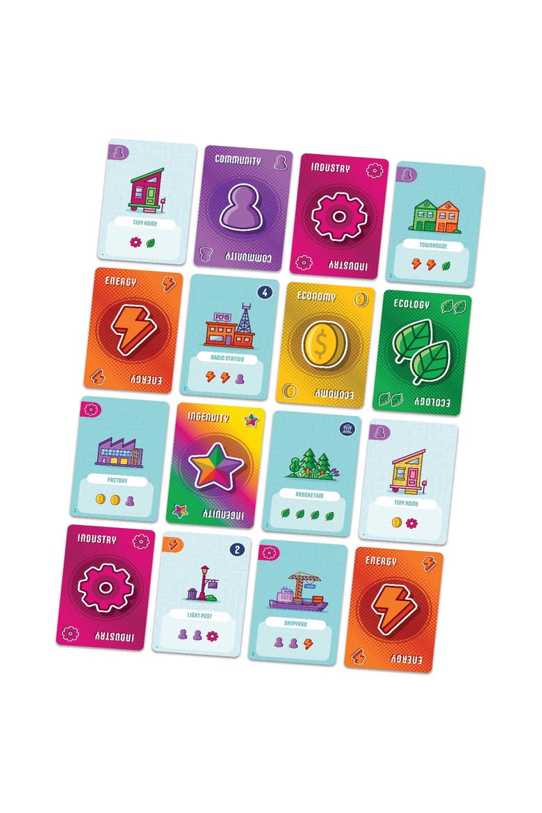 City Building, Drafting Collection Card Game, Alternate, color, Multicolored