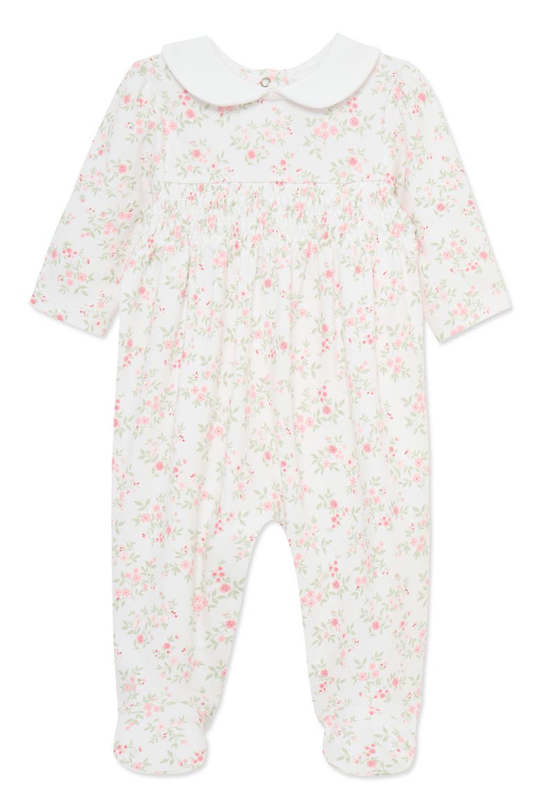 Kids' Leafy Floral Pima Cotton Footie, Main, color, MULTI