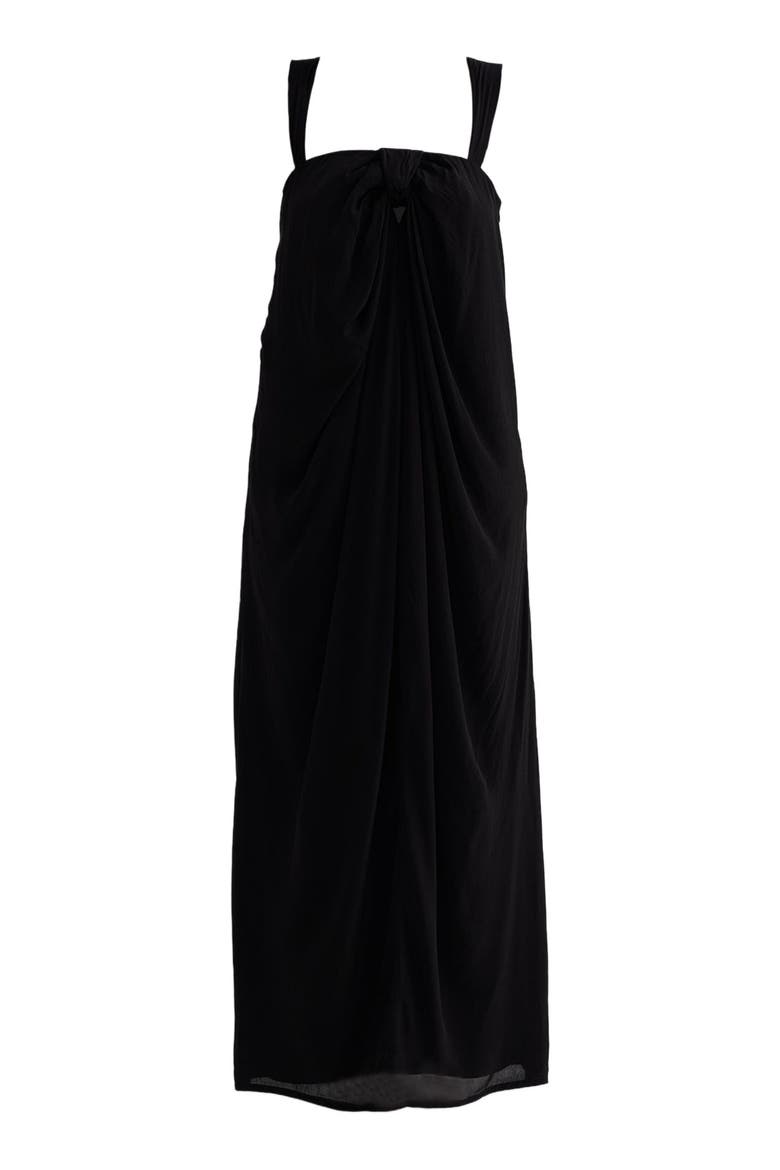 Twilight Twist Strappy Maxi Dress in Black, Alternate, color, Solid