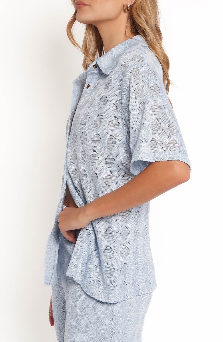 Petal & Pup Cora Button-Up Shirt, Alternate, color, Blue